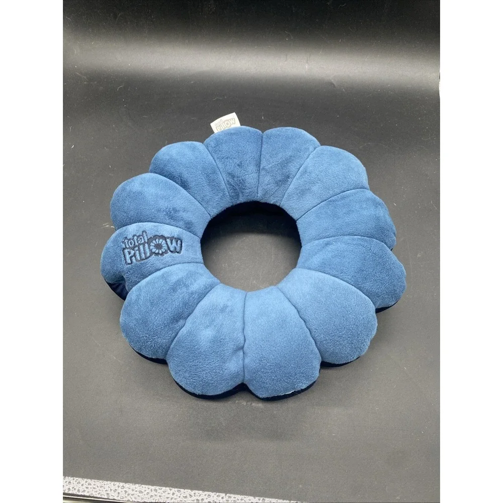 Total Pillow Donut Neck Pillow for Airplane & Travel